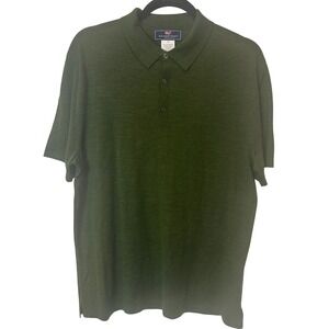 NEW Vineyard Vines Men Medium Olive GreenShort Slve Sweater Salesman‎ OTG